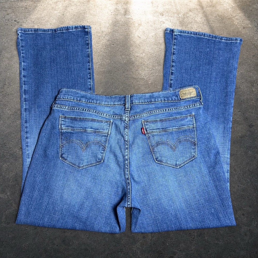 Levis 515 Boot Cut Jeans Medium Wash Blue Denim Y2K Skater Size 14 S/C